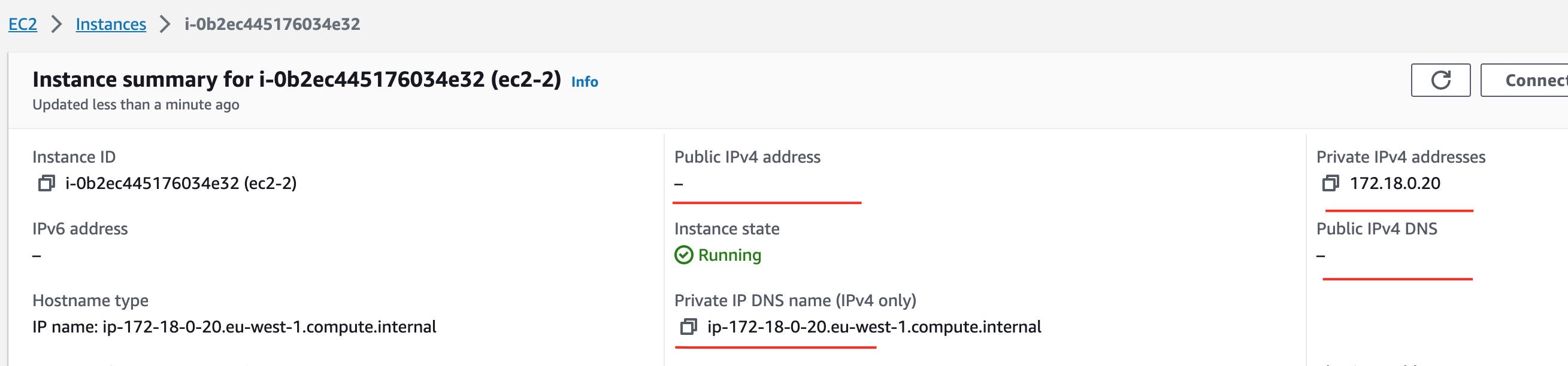 EC2 Second Machine IP Addresses