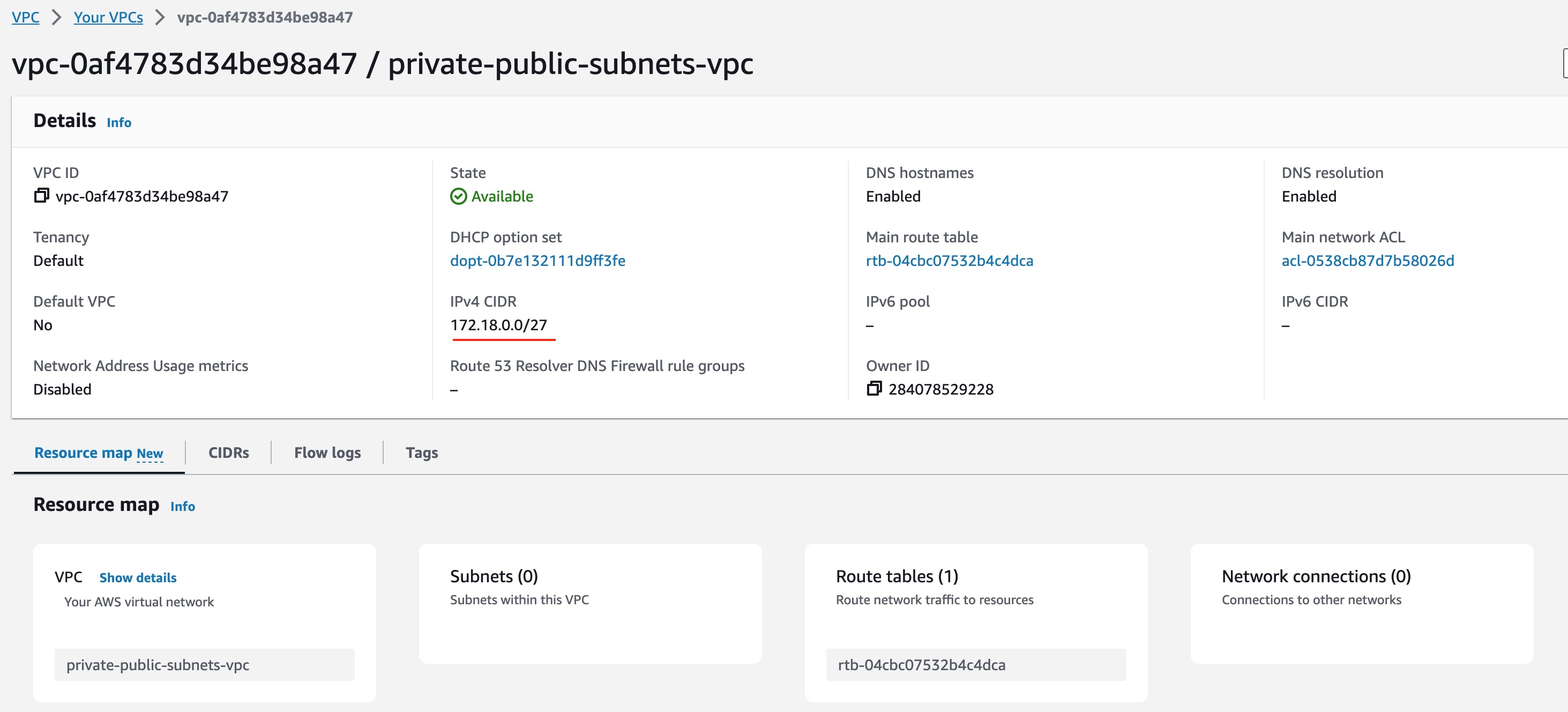 VPC in AWS Management Console